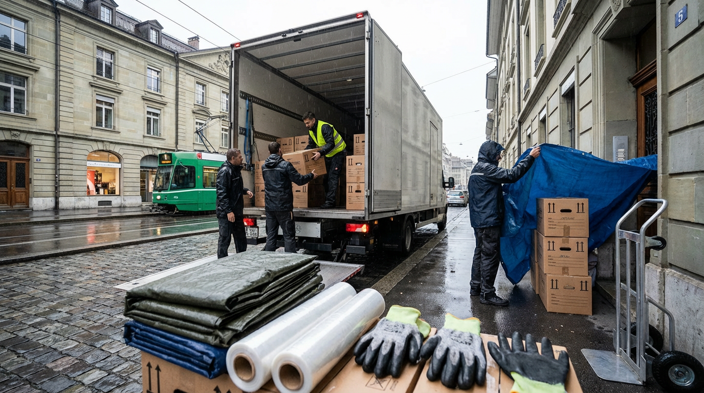 Déménagement sous la pluie : transporter ses cartons sans dégâts (méthode pro + checklist)
