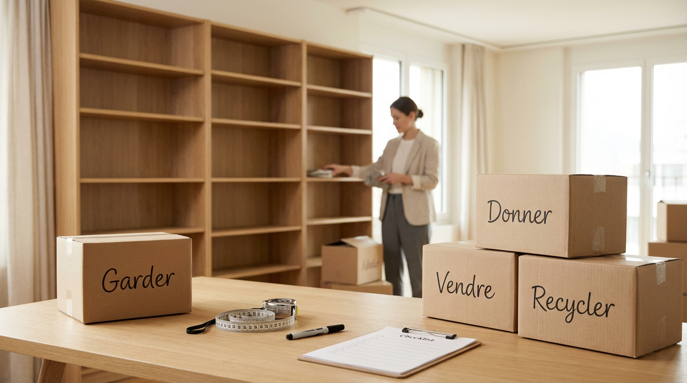 Déménagement : réduire son volume de 20% avant le jour J (méthode terrain en 4 semaines)