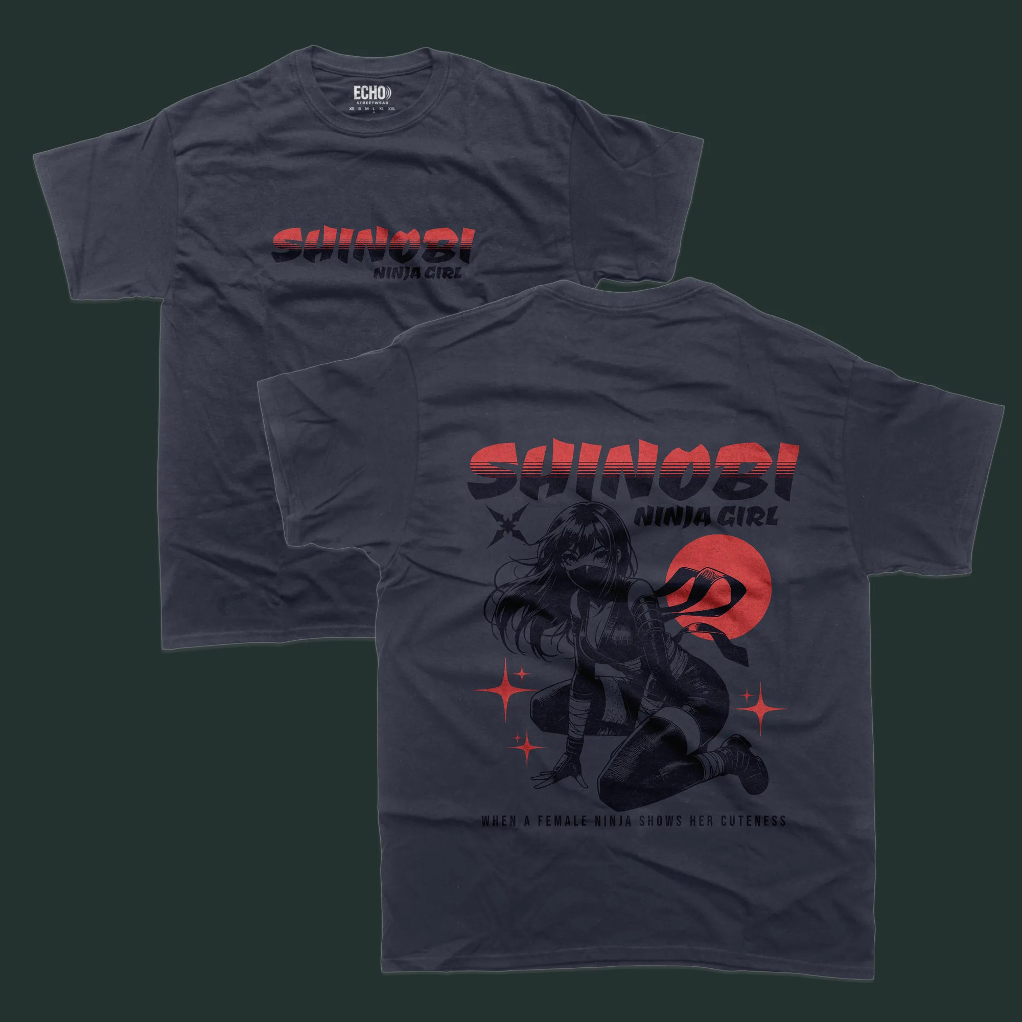 76 Shinobi Ninja Girl Majica