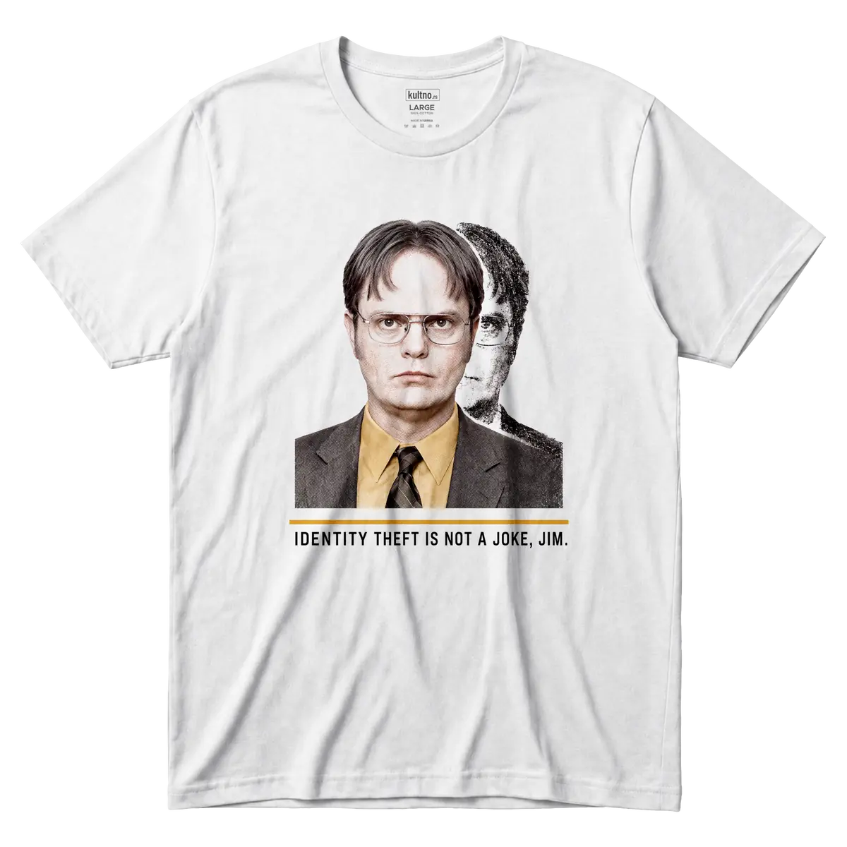 Dwight Schrute - Identity Theft Is Not a Joke, Jim - Majica front
