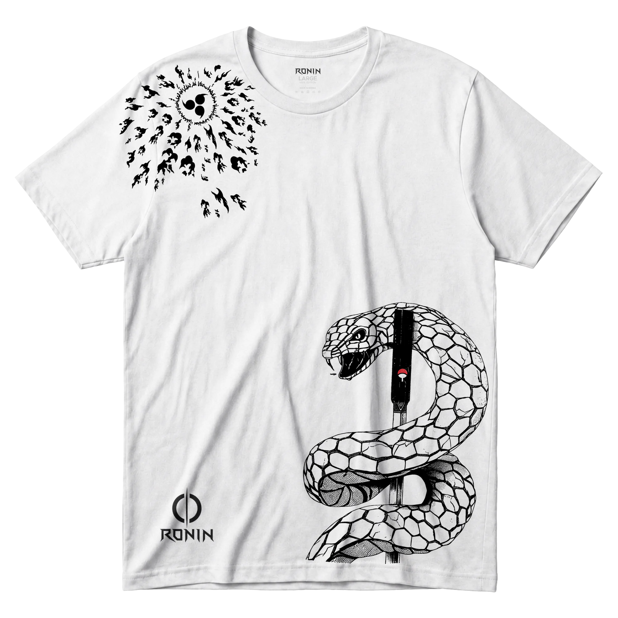 Curse Mark Serpent - Sasuke Majica front