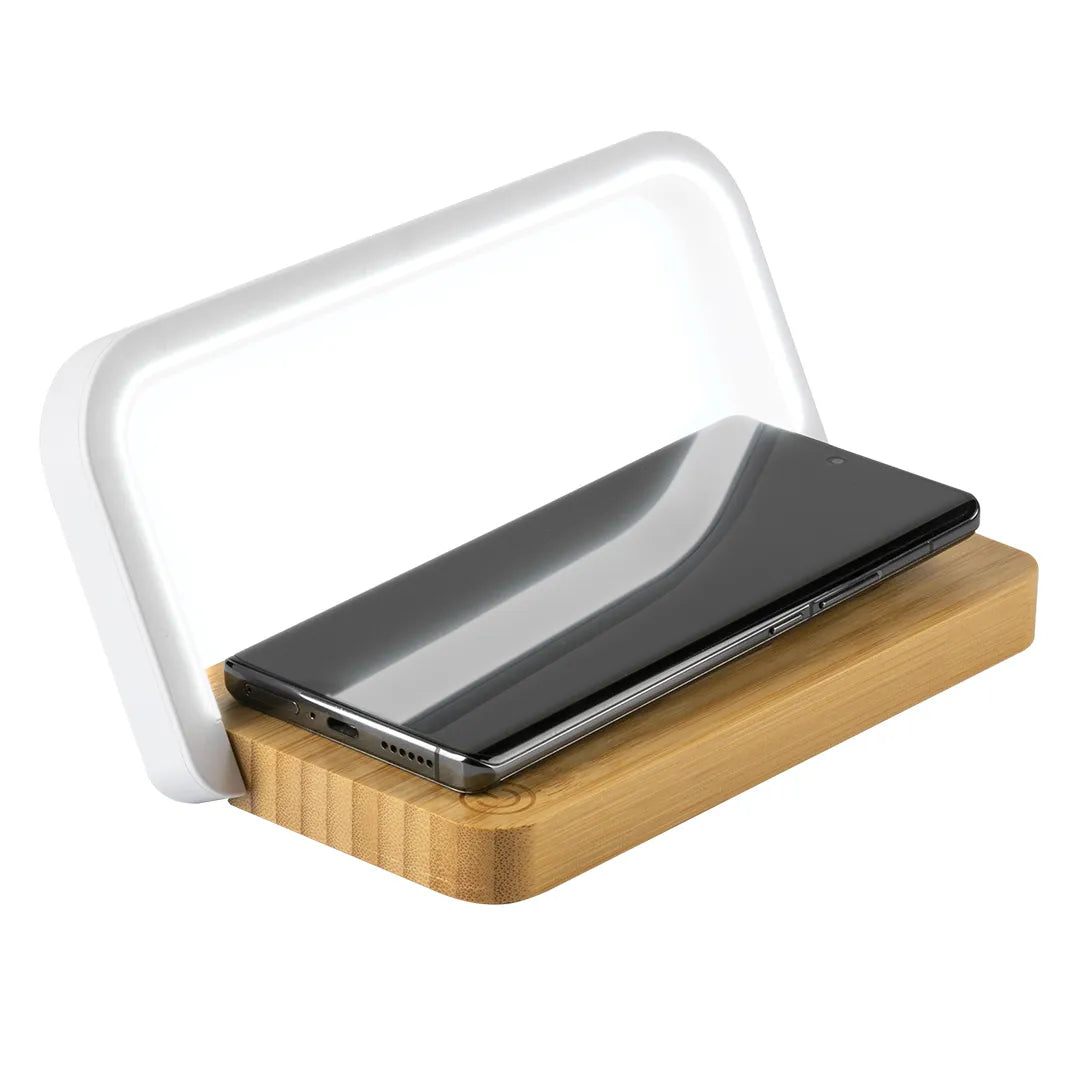 Lantern - Bežični punjač, 15W i držač telefona sa lampom slika