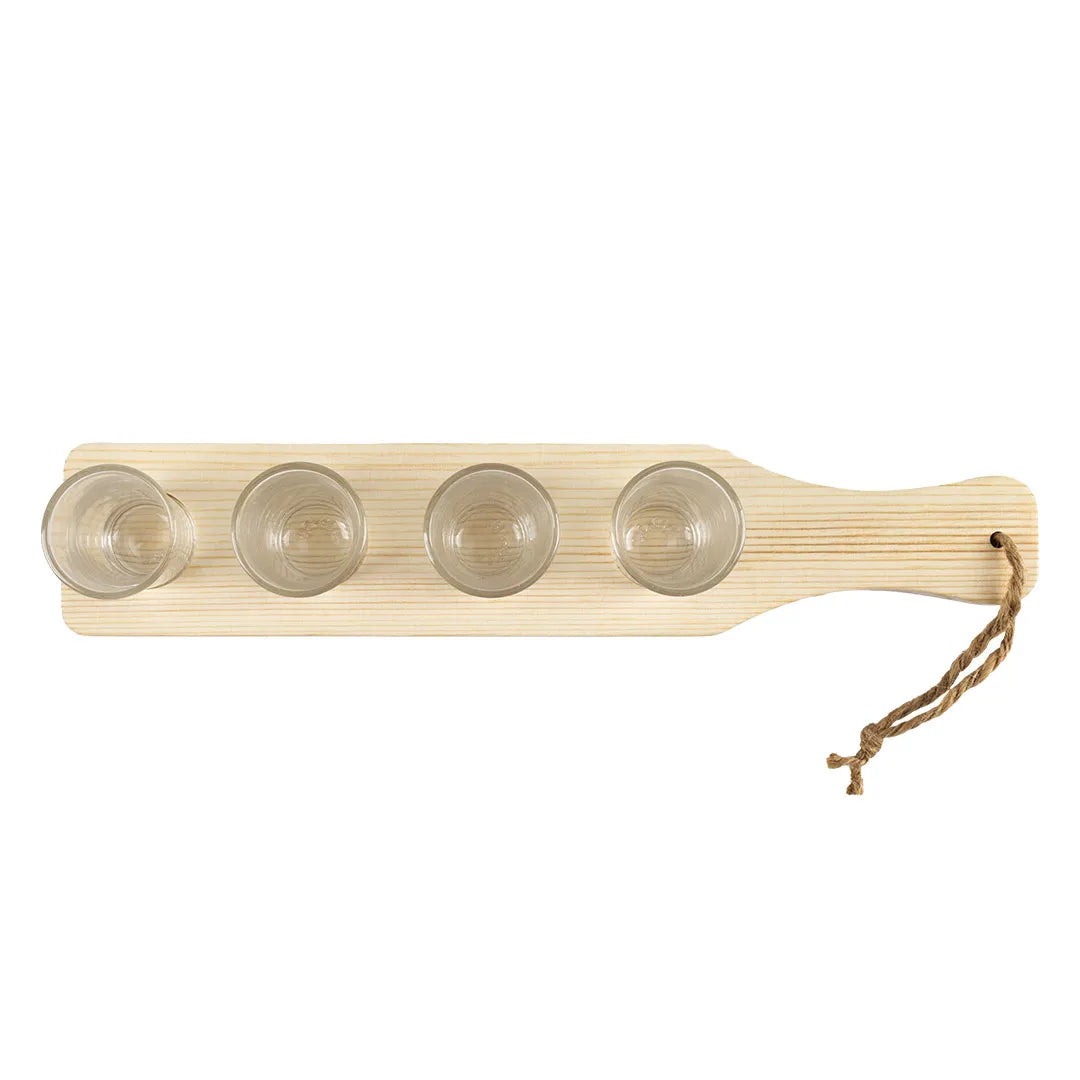 Fiesta - Set drvena daska i čašice slika